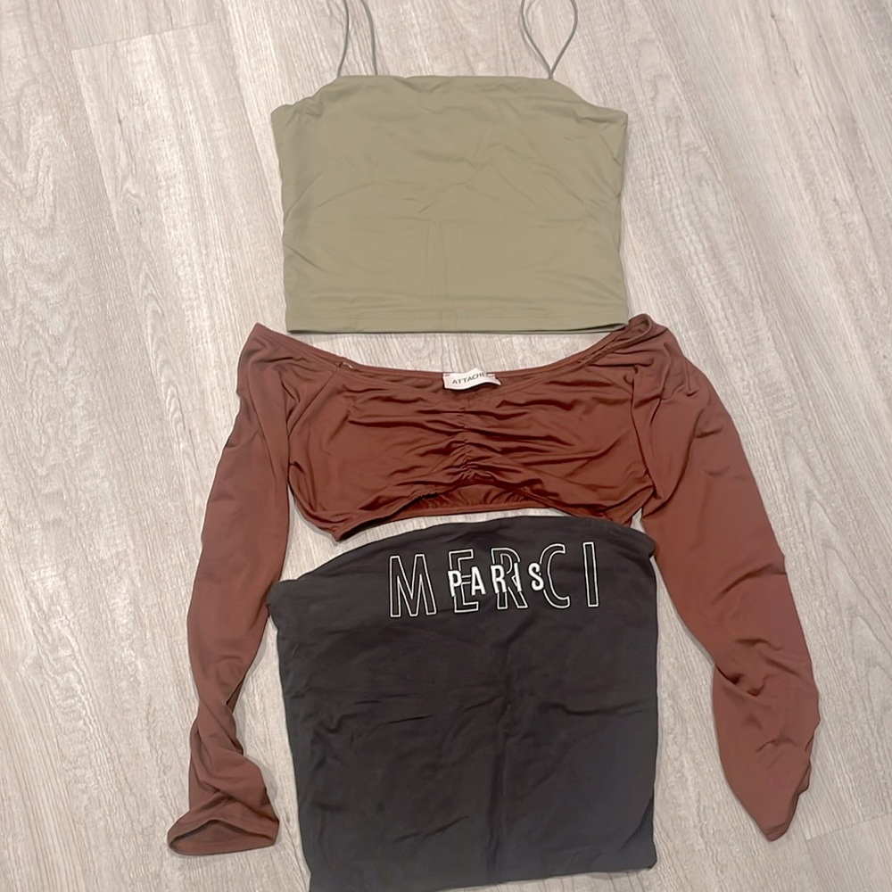 Bundle of 3 crop tops